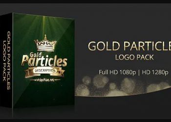 Gold Particles Logo Pack Videohive