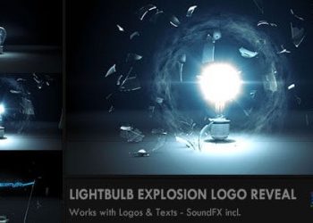 Light Bulb Explosion Logo Reveal