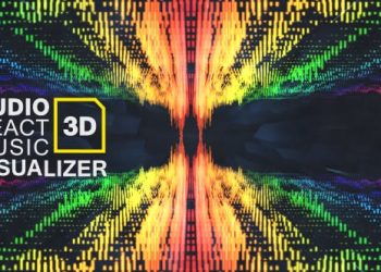 Audio React Music Visualizer 3D