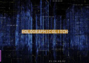 Holographic City Opener Premiere Pro