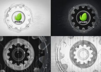 Futuristic Gears Logo Reveals