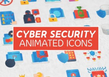 Cyber Security Modern Flat Animated Icons