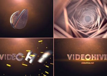 CINEMATIC TUNNEL LOGO TEXT REVEAL