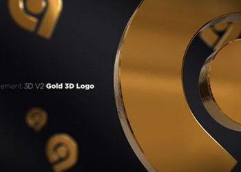 GOLD 3D LOGO OPENER