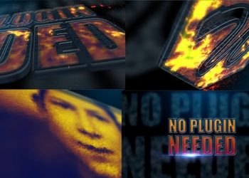 Cinematic Watercolor Burning Logo