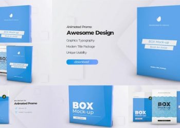 Box Product Pack Mockup – Box Software Mock-up Cover Template