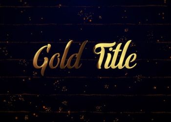Gold Titles (Particles Intro)