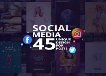 Social Media - 45 Unique Design for Posts