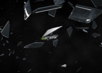 LOGO REVEAL GLASS CRACK