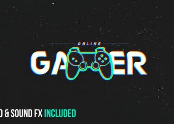 Gamer Glitch Logo Reveal