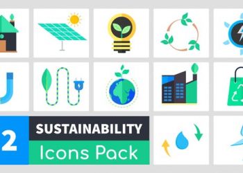 Animated Sustainability Icons Pack