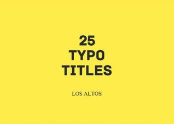 Los Altos l 25 Colorful Animated Typo