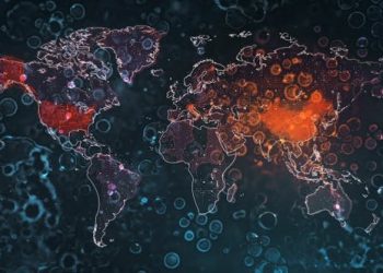 Global Mapping Coronavirus Pandemic 4k