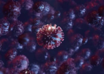 Coronavirus, Virus, Bacteria Or Other Disease In Microscopic Close Up Representation