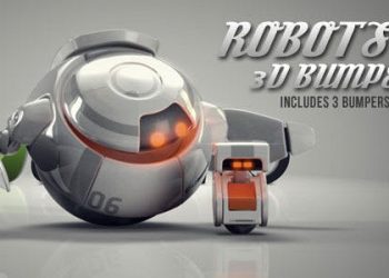 Robots 3D logo bumpers