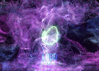 Neon Fluid Particles Reveal