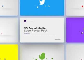 3D Social Media Logo Reveal Pack