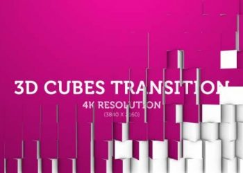 3d Cubes Transition 09 – 4k