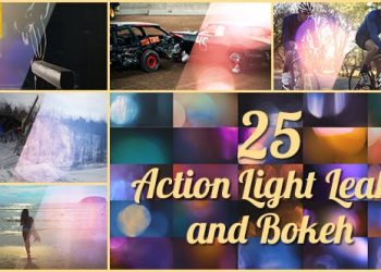 25 4k Action Light Leaks And Bokeh