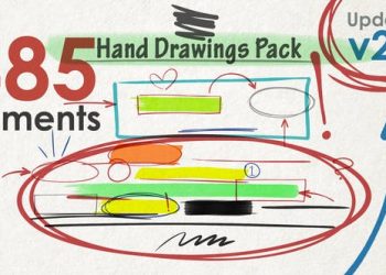 Hand Drawings Pack (485 elements) v2.0