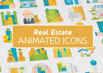 Real Estate Modern Flat Animated Icons