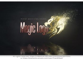 Magic Metal Particles Logo Reveal