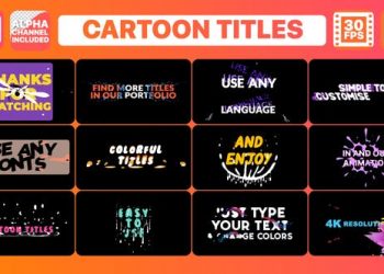 Cartoon Titles | Premiere Pro