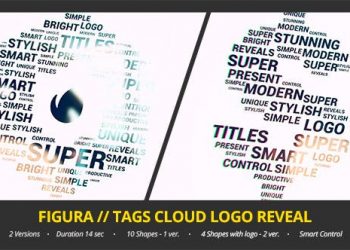 Figura Tags Cloud Logo Reveal
