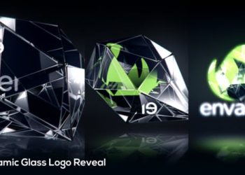 Dynamic Glass Logo Reveal