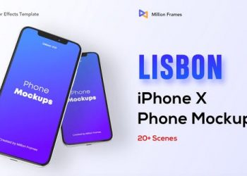 Lisbon-Phone Mockups (iphone X)