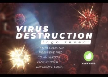 Virus Destruction Logo Reveal