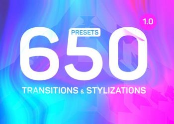 Transitions Presets & Stylizations for Premiere Pro + Sound FX