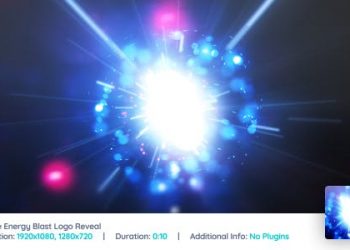 Particle Energy Blast Logo Reveal V3