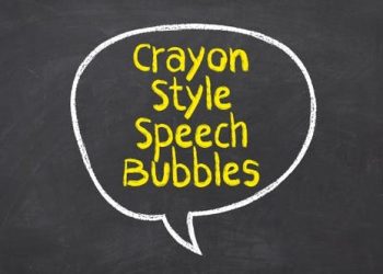 Crayon Style Speech Bubbles