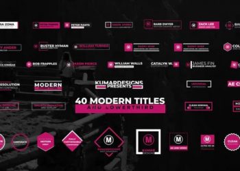 40 Modern Titles And Lowthird