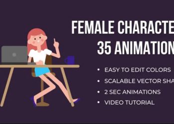 Animated Female Character