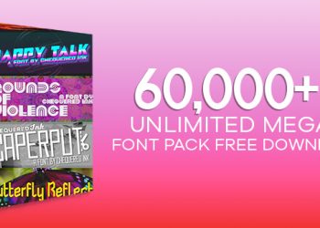 60000+ Unlimited Mega Font Pack
