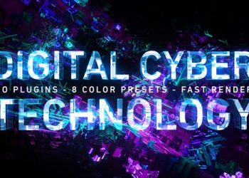 Digital Cyber Technology Logo Reveal. 8 Color Presets. 26624926