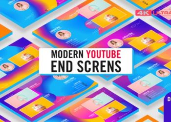 Modern Youtube End Screens