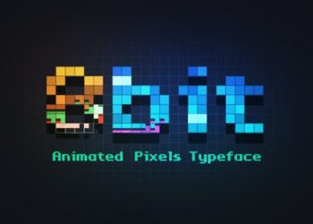 8bit – Animated Pixels Typeface