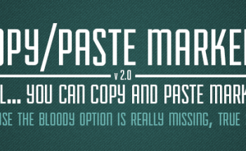 Aescripts Copy Paste Markers 2