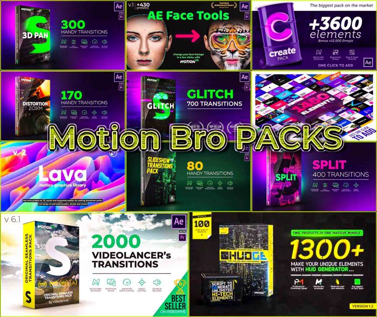 Motion Bro All Packs For After Effects