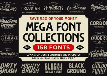 The Mega Font Collection 2020
