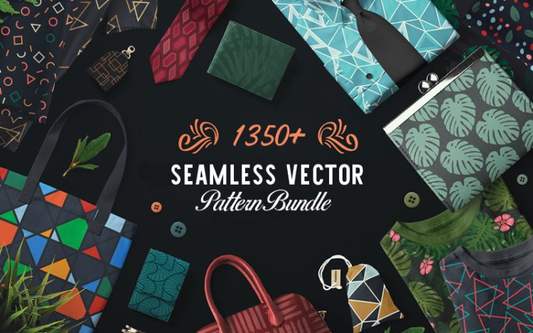 1350+ Seamless Vector Patterns Bundle