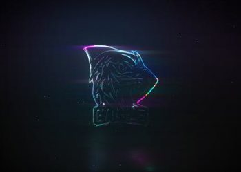 Neon Glass | Glitch Logo Reveal