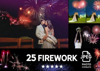 21 Firework Photo Overlays