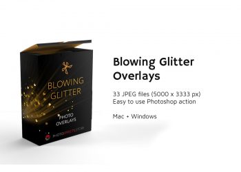 29 Blowing Glitter Photo Overlays