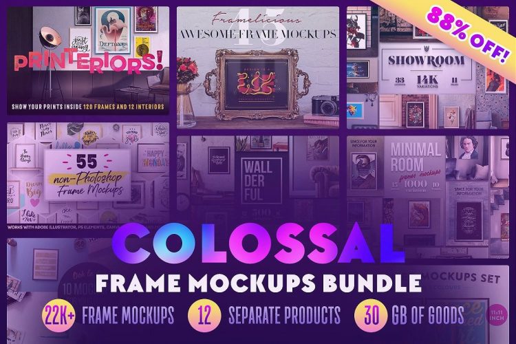 Colossal Frame Mockups Bundle (22K+)