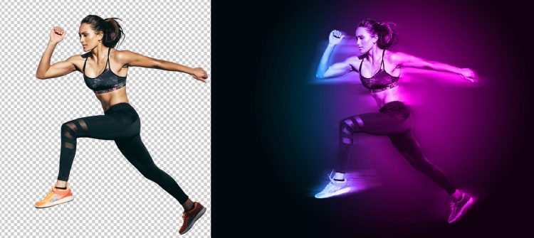 Motion and Dual Lighting Photo Effect Template