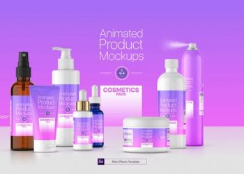 Animated Product Mockups - Cosmetics Pack